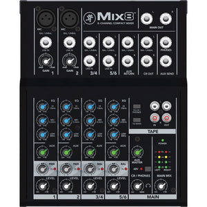 Mackie Mix8 - 8-Channel Compact Mixer - The Camera Box