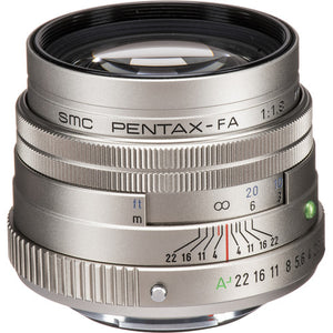 Pentax SMCP-FA 77mm f/1.8 Limited Edition Lens with Case and Hood (Silver)