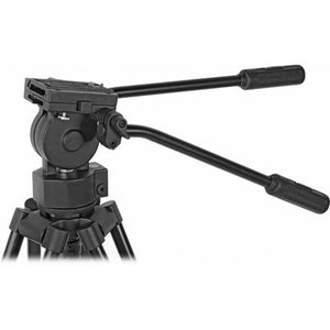 Redline 7518 Professional Video Tripod with F18 Fluid Head, Plus Redline D3 Universal Folding Tripod Dolly with 3" Wheels