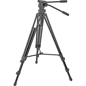 Redline 7518 Professional Video Tripod with F18 Fluid Head, Plus Redline D3 Universal Folding Tripod Dolly with 3" Wheels