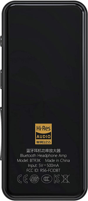 FiiO BTR3K Hi-Res Bluetooth 5.0 Receiver/Headphone Amp with Dual AK4377A DAC |aptX HD/aptX LL/LDAC Support, for Home TV,Speaker,Car Stereo,Type C Port (3.5mm Unbalanced & 2.5mm Balanced Output)