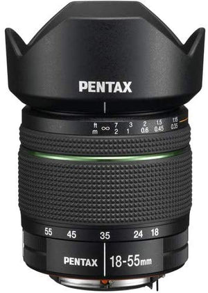 Pentax KP 24.32 Ultra-Compact Weatherproof DSLR Camera (Black) with Pentax DA 18-55mm f/3.5-5.6 AL WR Zoom Lens and Pentax D-BG7 Battery Grip