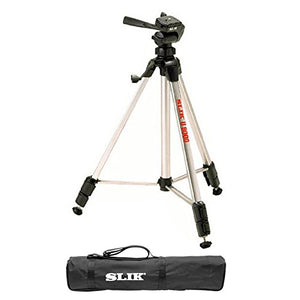 Slik U8000 Tripod with 3-Way Pan / Tilt Head (Quick Release) - Supports 4.40 lb w/ Slik Tripod Bag