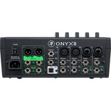 Mackie Onyx8 8-Channel Premium Analog Mixer British Style Perkins 3-Band EQ with Multitrack USB