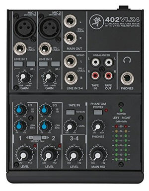 Mackie 402VLZ4, 4-channel Ultra Compact Mixer with Mackie Mixer Bag - The Camera Box