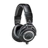 Audio-Technica ATH-M50x Professional Studio Monitor Black Headphones With FiiO A1 Portable Headphone Amplifier - The Camera Box