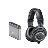 Audio-Technica ATH-M50x Professional Studio Monitor Black Headphones With FiiO A1 Portable Headphone Amplifier - The Camera Box