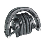 Audio-Technica ATH-M50x Sound-Isolating Monitor Headphones (Black) with SL-HP-07 Headphone Case - The Camera Box