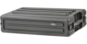 SKB 2U Roto Shallow Rack Case with Steel Rails