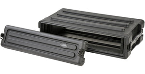 SKB 2U Roto Shallow Rack Case with Steel Rails