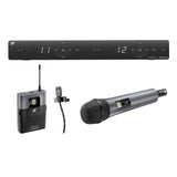 Sennheiser EM-XSW 1 Dual-Channel Stationary Receiver (A: 548 to 572 MHz) with Dual Wireless Lavalier Microphones (1 Handheld 1 Lavalier)