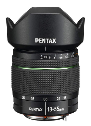 Pentax KP DSLR Camera (Black) + Pentax DA 18-55mm f/3.5-5.6 AL WR Zoom Lens - The Camera Box