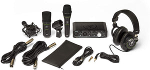 Mackie Producer Bundle - USB Audio/MIDI Interface, Condenser Mic, Dynamic Mic, and Headphones