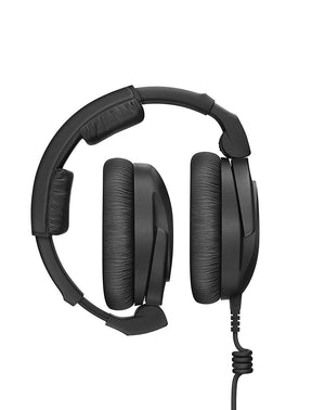 Sennheiser HD 300 Pro Collapsible High-End Monitoring Headphone with SLAPPA SL-HP-07 HardBody PRO Headphone Case