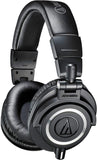 Audio-Technica ATH-M50x Monitor Headphones - Black (with Slappa Hard Case and Hanger)