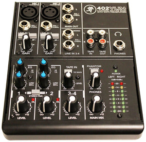 Mackie 402VLZ4, 4-channel Ultra Compact Mixer with Mackie Mixer Bag - The Camera Box