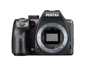 Pentax K-70 24.24MP APS-C CMOS Sensor Weather-Resistant DSLR Camera, Body Only (Black)