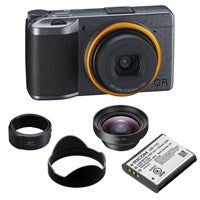 Ricoh GR III Street Edition with GW-4 Wide Conversion Lens, GA-1 Lens Adapter, and DB-110 Rechargeable Battery