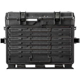 Explorer Cases 5140 Hard Wheeled Tool Chest w/ Six 30mm, One 60mm Drawers(Black)