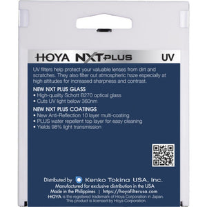 Hoya 40.5mm NXT Plus Anti-Reflective and Hydrophobic UV Filter