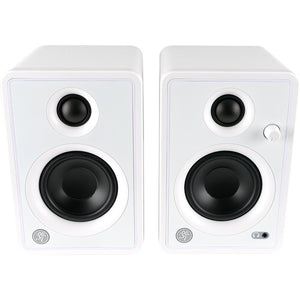 Mackie CR3-XBT Creative Reference Series 3" Multimedia Monitors w/Bluetooth (Pair, Limited-Edition White)