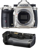 Pentax K-3 Mark III CMOS Sensor DSLR Camera (Silver) with D-BG8 Battery Grip