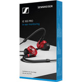 Sennheiser IE 100 PRO Straight Cable In-Ear Monitoring Headphones (Red)